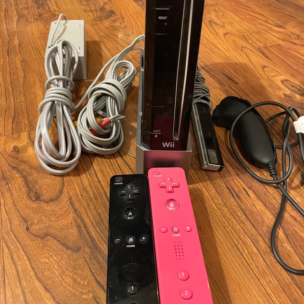 Wii game console, games, accessories.